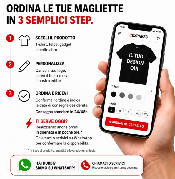 Abbigliamento personalizzato milano 2express
