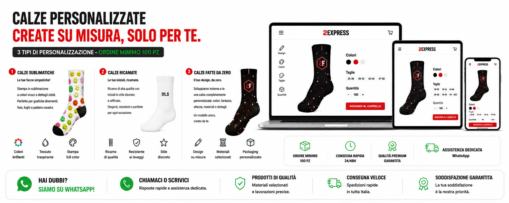 calze personalizzate milano