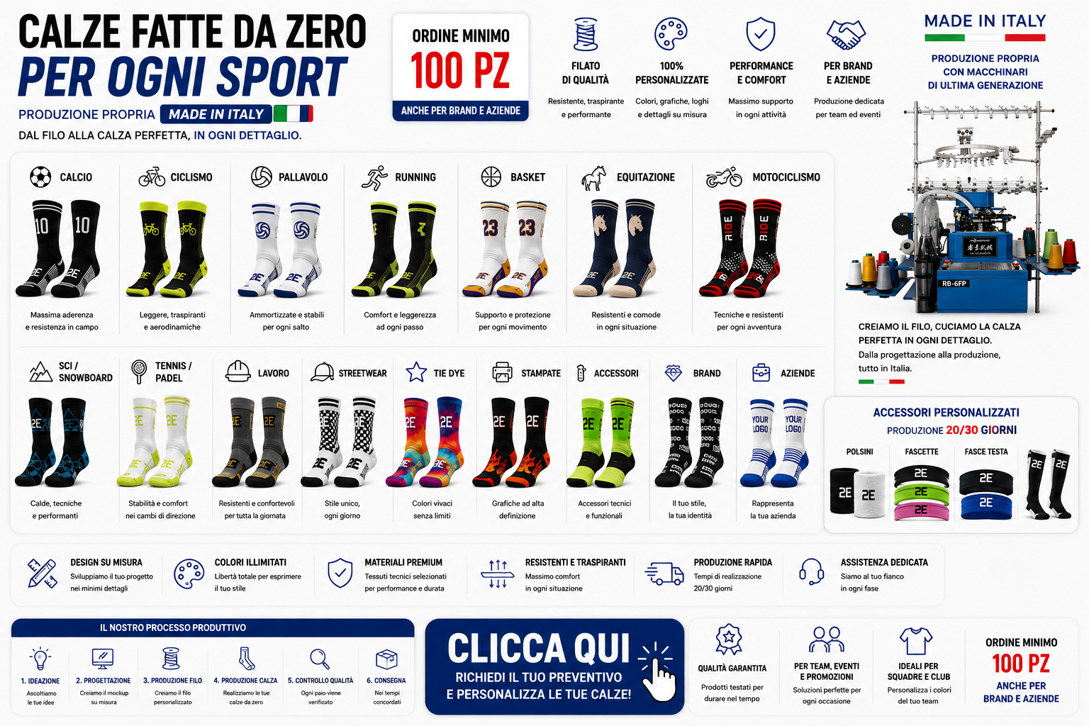calze personalizzate milano 2express