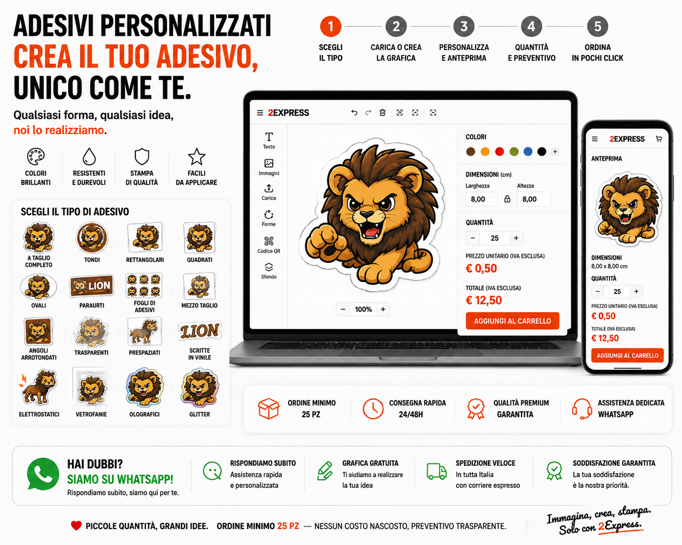 adesivi personalizzati milano 2express