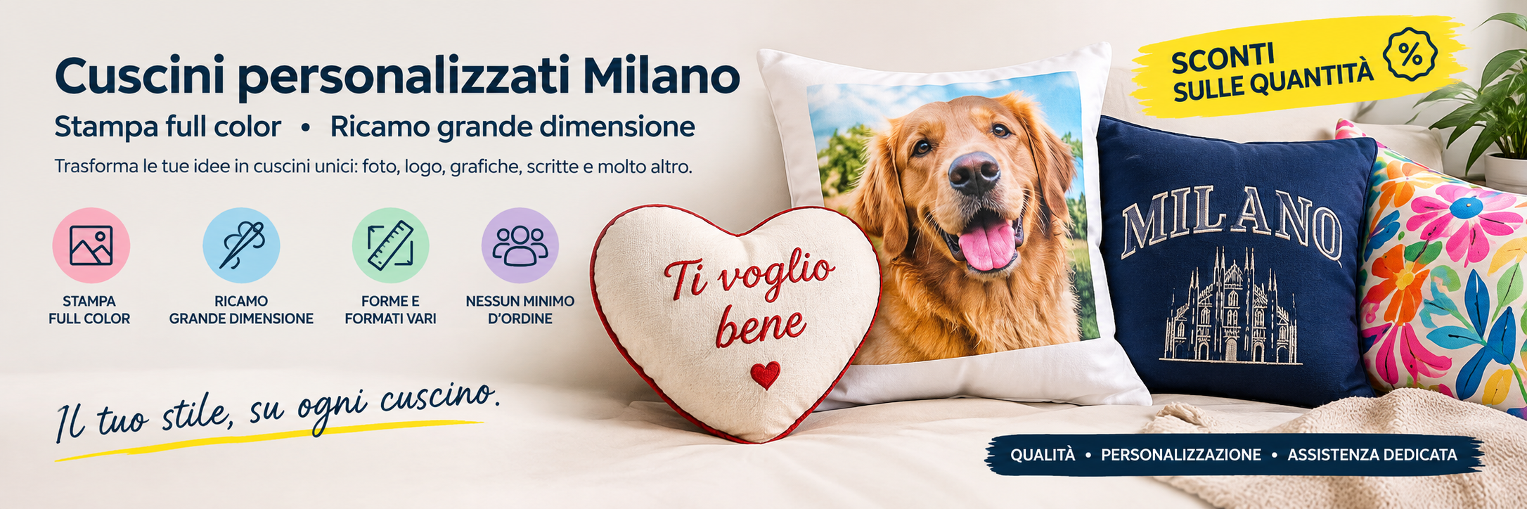 cuscini personalizzati milano 2express