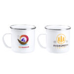 Tazza Retrò in Metallo Smaltato Personalizzata – 370 ml