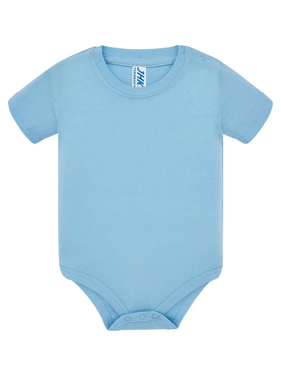Body neonato in 100% cotone 170 g Azzurro cielo Body neonato in 100% cotone 170 g Azzurro cielo