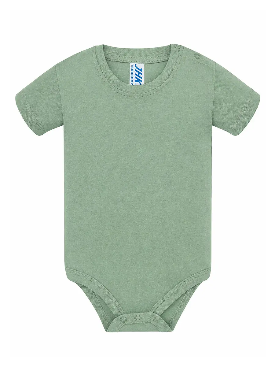 Body neonato in 100% cotone 170 g Verde muschio Body neonato in 100% cotone 170 g Verde muschio