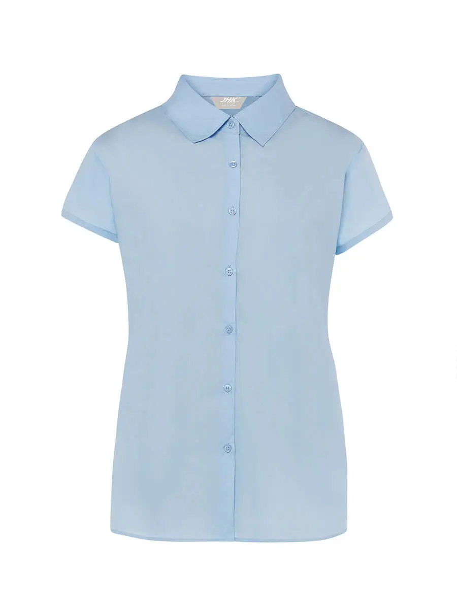 Camicia donna manica corta 115 g Azzurro cielo Camicia donna manica corta 115 g Azzurro cielo