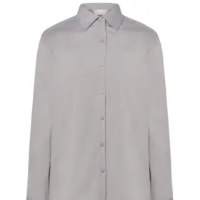 Camicia donna manica lunga 135 g Argento