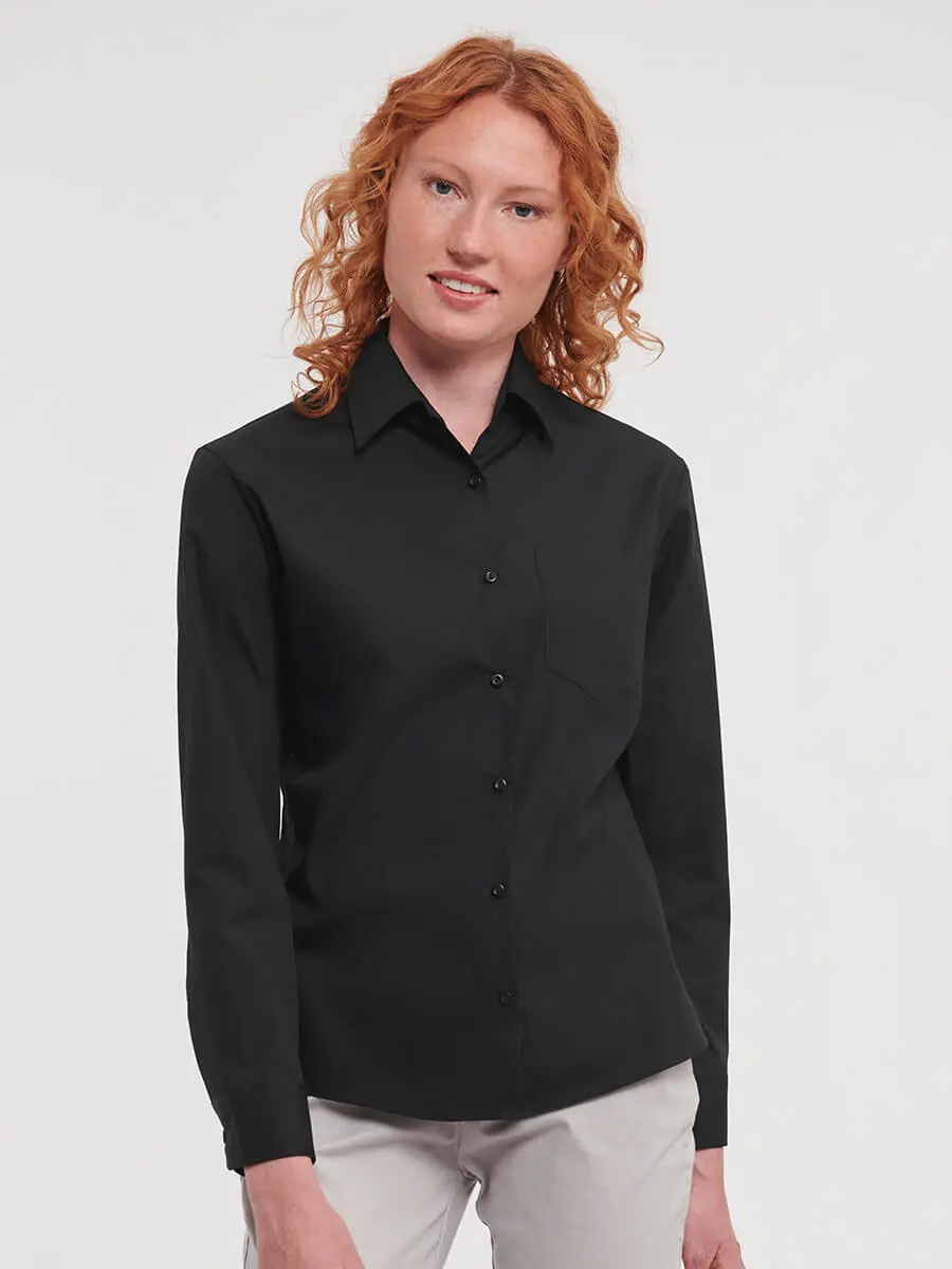 Camicia donna manica lunga in 100% cotone 125 g Camicia donna manica lunga in 100% cotone 125 g