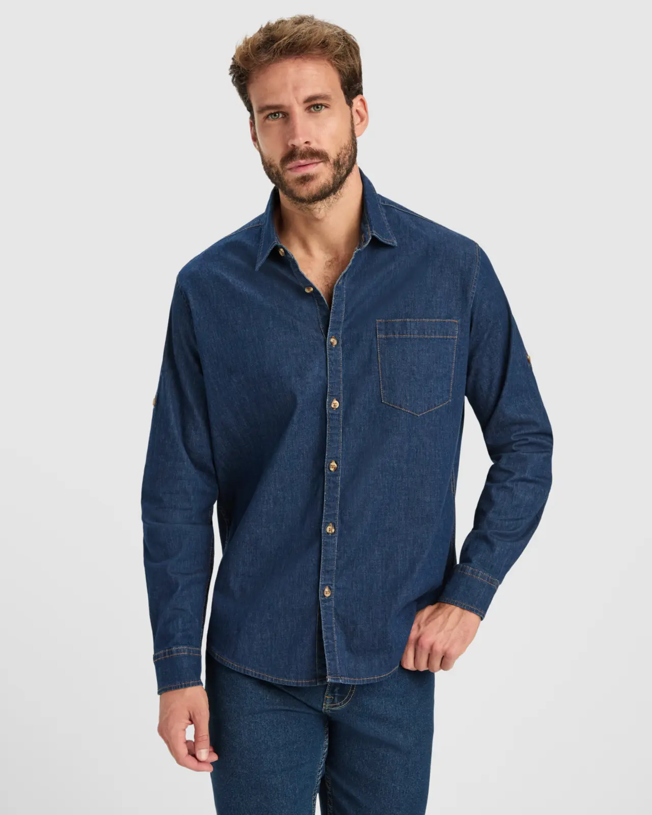 Camicia unisex manica lunga 210 g Camicia unisex manica lunga 210 g