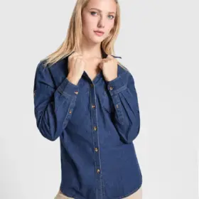 Camicia unisex manica lunga slim fit 210 g 2