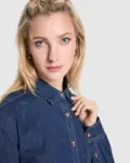 Camicia unisex manica lunga slim fit 210 g