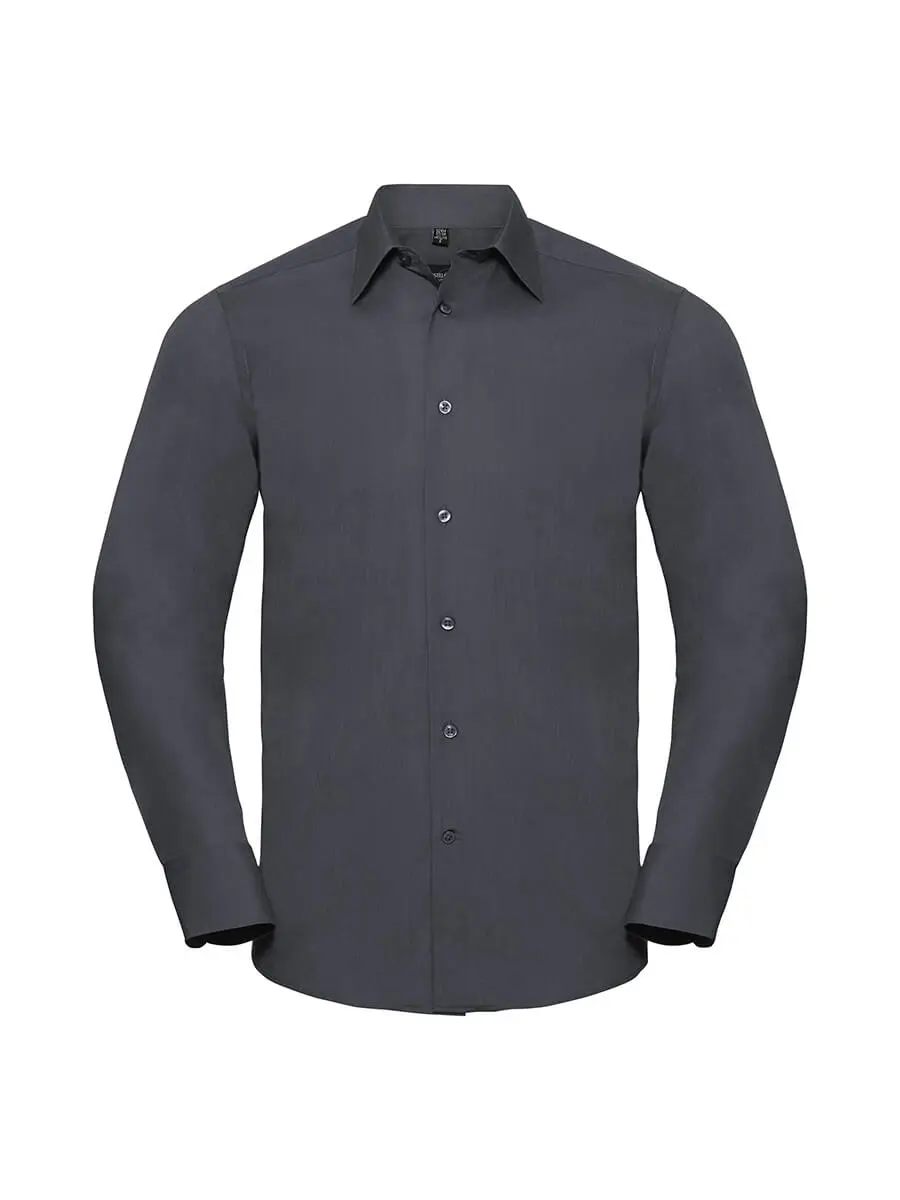 Camicia uomo manica lunga 105 g Grigio scuro Camicia uomo manica lunga 105 g Grigio scuro