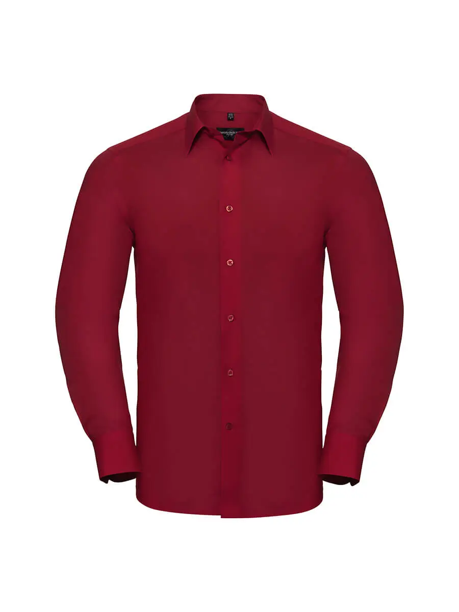 Camicia uomo manica lunga 105 g Rosso Camicia uomo manica lunga 105 g Rosso