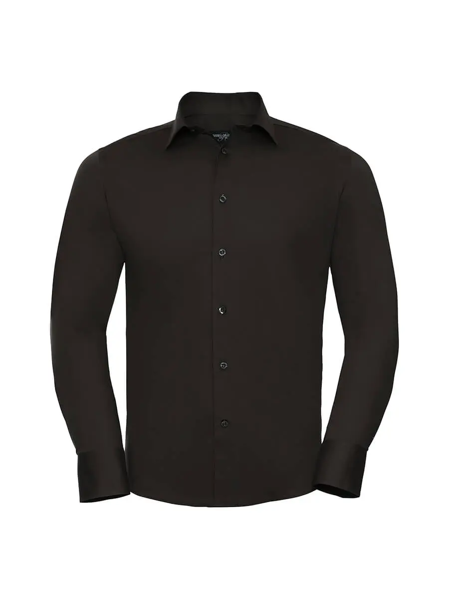 Camicia uomo manica lunga 140 g Cioccolato Camicia uomo manica lunga 140 g Cioccolato