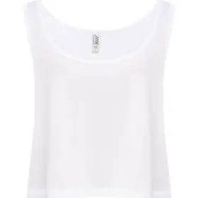 Canotta donna girocollo in 100% cotone 120 g Bianco