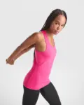 Canotta donna girocollo slim fit 140 g