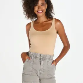 Canotta donna slim fit in 100% cotone 160 g