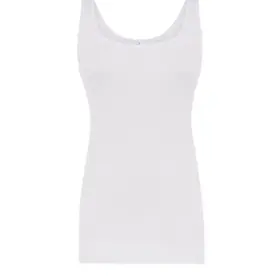 Canotta donna slim fit in 100% cotone 160 g Bianco