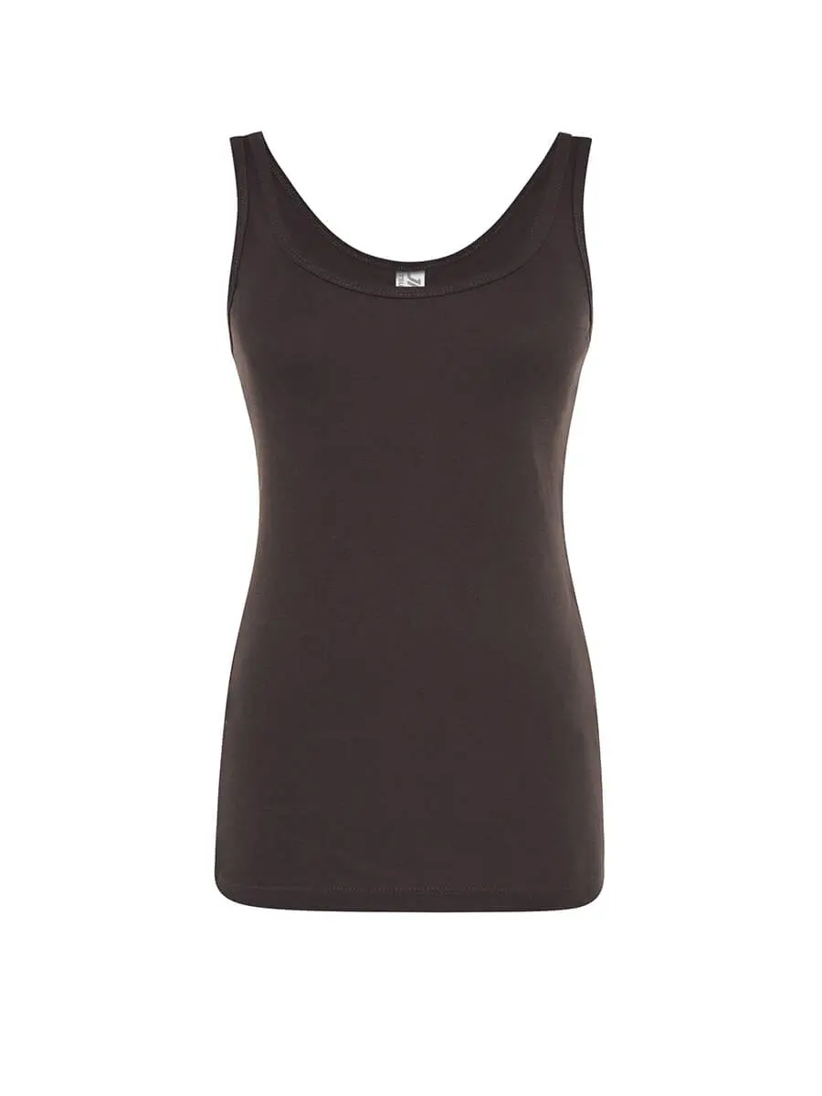 Canotta donna slim fit in 100% cotone 160 g Grafite Canotta donna slim fit in 100% cotone 160 g Grafite