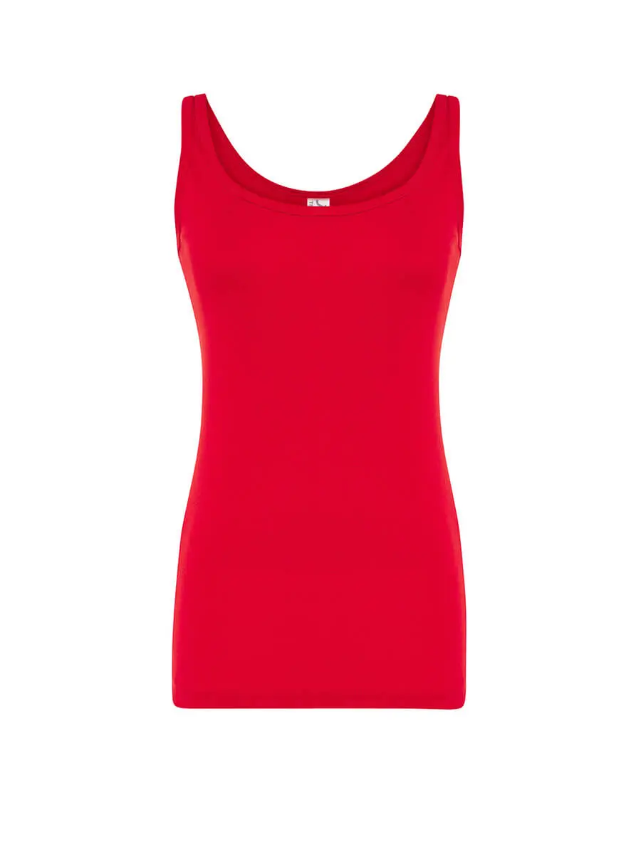 Canotta donna slim fit in 100% cotone 160 g Rosso Canotta donna slim fit in 100% cotone 160 g Rosso
