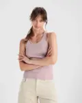 Canotta donna slim fit in 100% cotone 165 g