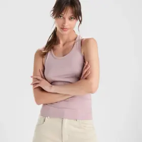 Canotta donna slim fit in 100% cotone 165 g