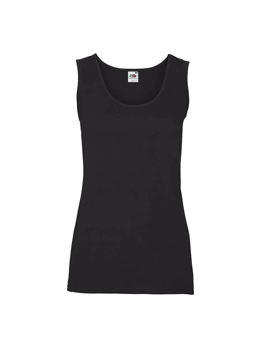 Canotta donna slim fit in 100% cotone 165 g Nero Canotta donna slim fit in 100% cotone 165 g Nero