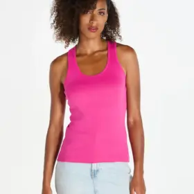 Canotta donna slim fit in 100% cotone 200 g
