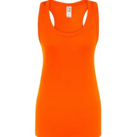 Canotta donna slim fit in 100% cotone 200 g Arancione