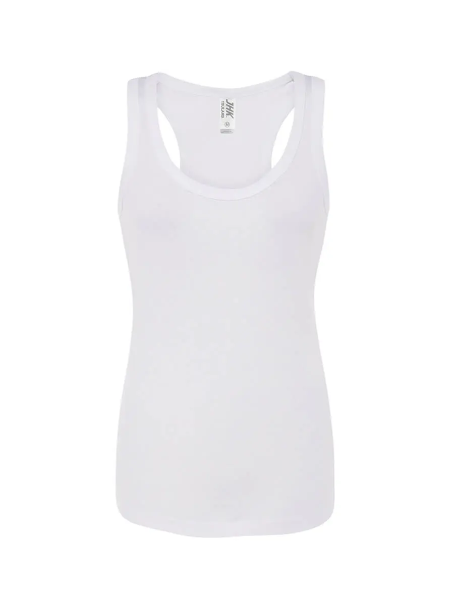 Canotta donna slim fit in 100% cotone 200 g Bianco Canotta donna slim fit in 100% cotone 200 g Bianco