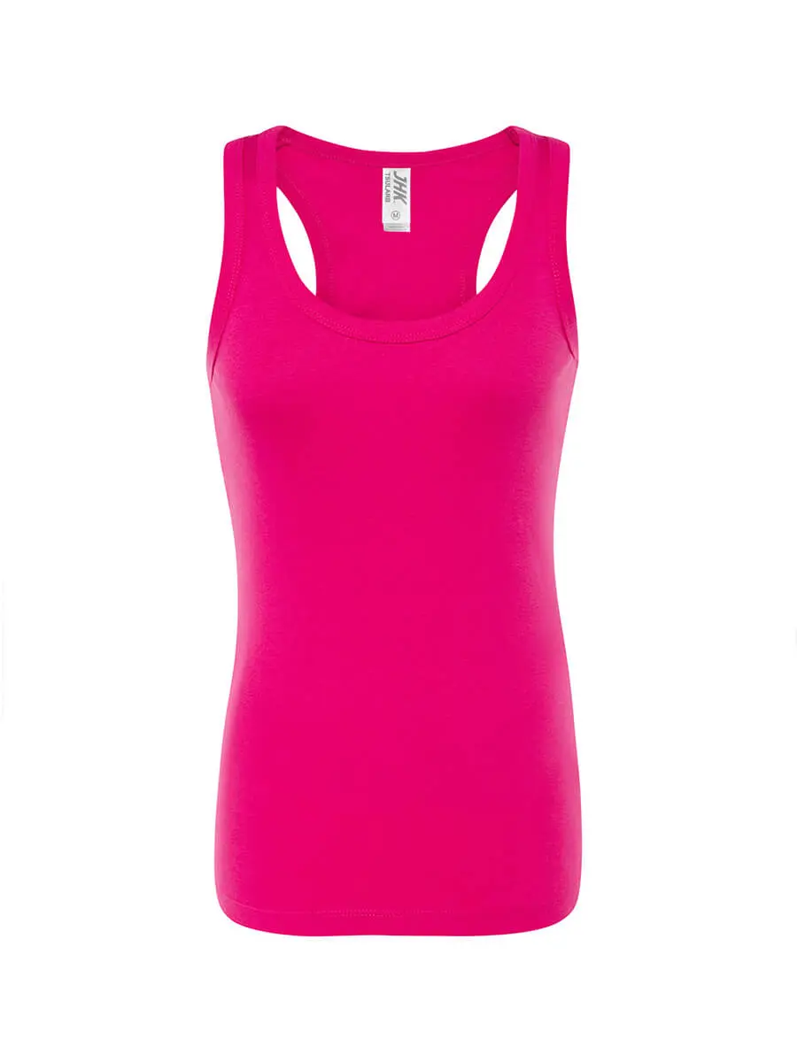 Canotta donna slim fit in 100% cotone 200 g Fucsia Canotta donna slim fit in 100% cotone 200 g Fucsia