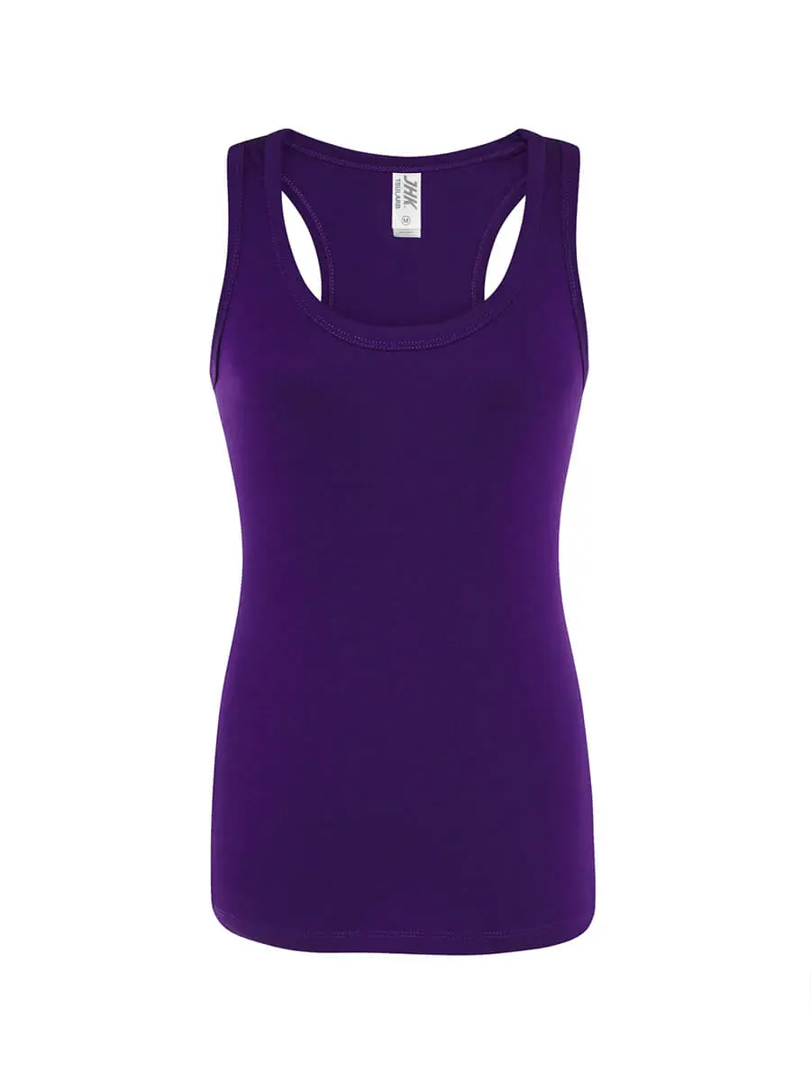 Canotta donna slim fit in 100% cotone 200 g Viola Canotta donna slim fit in 100% cotone 200 g Viola