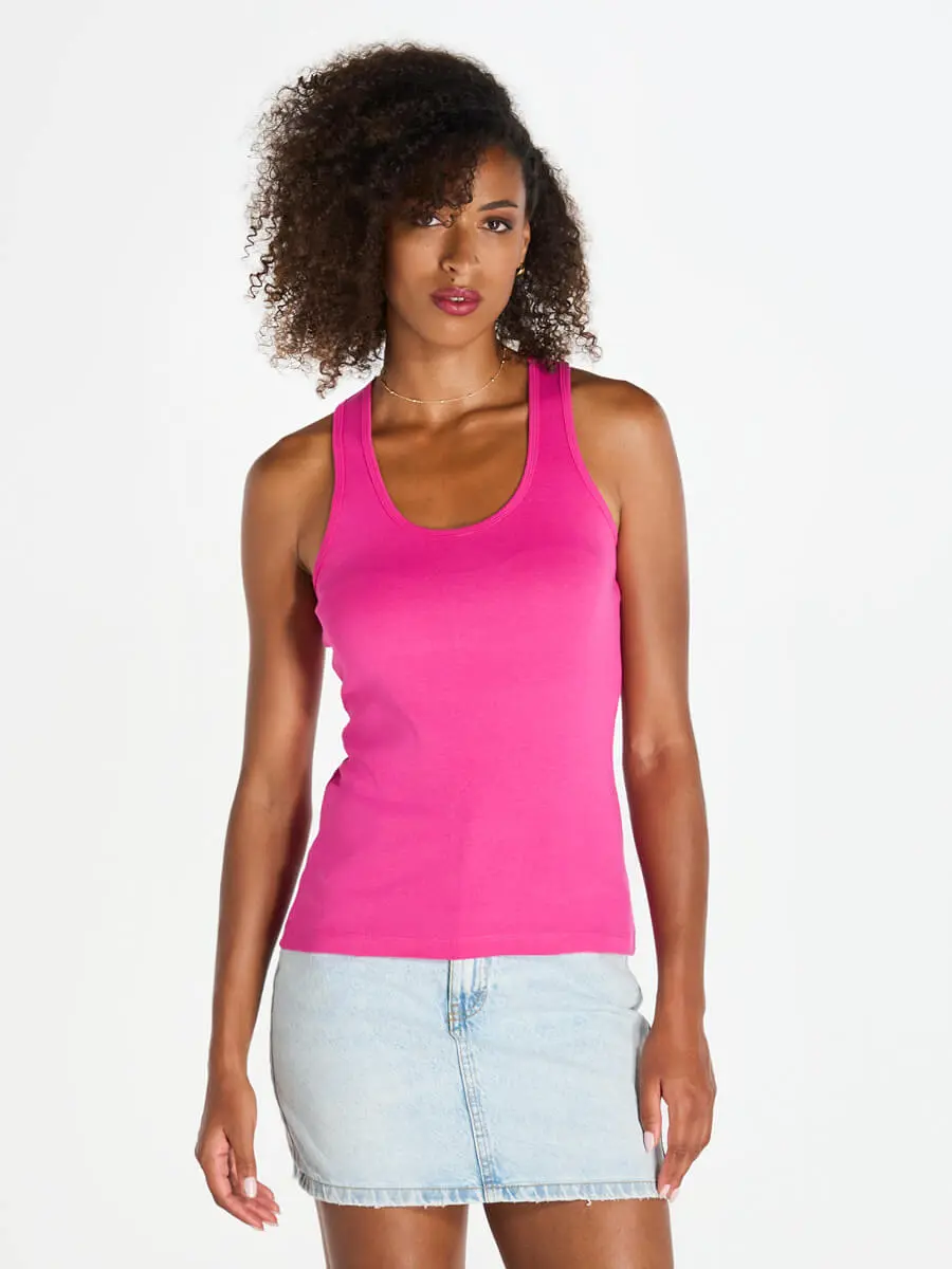 Canotta donna slim fit in 100% cotone 200 g Canotta donna slim fit in 100% cotone 200 g