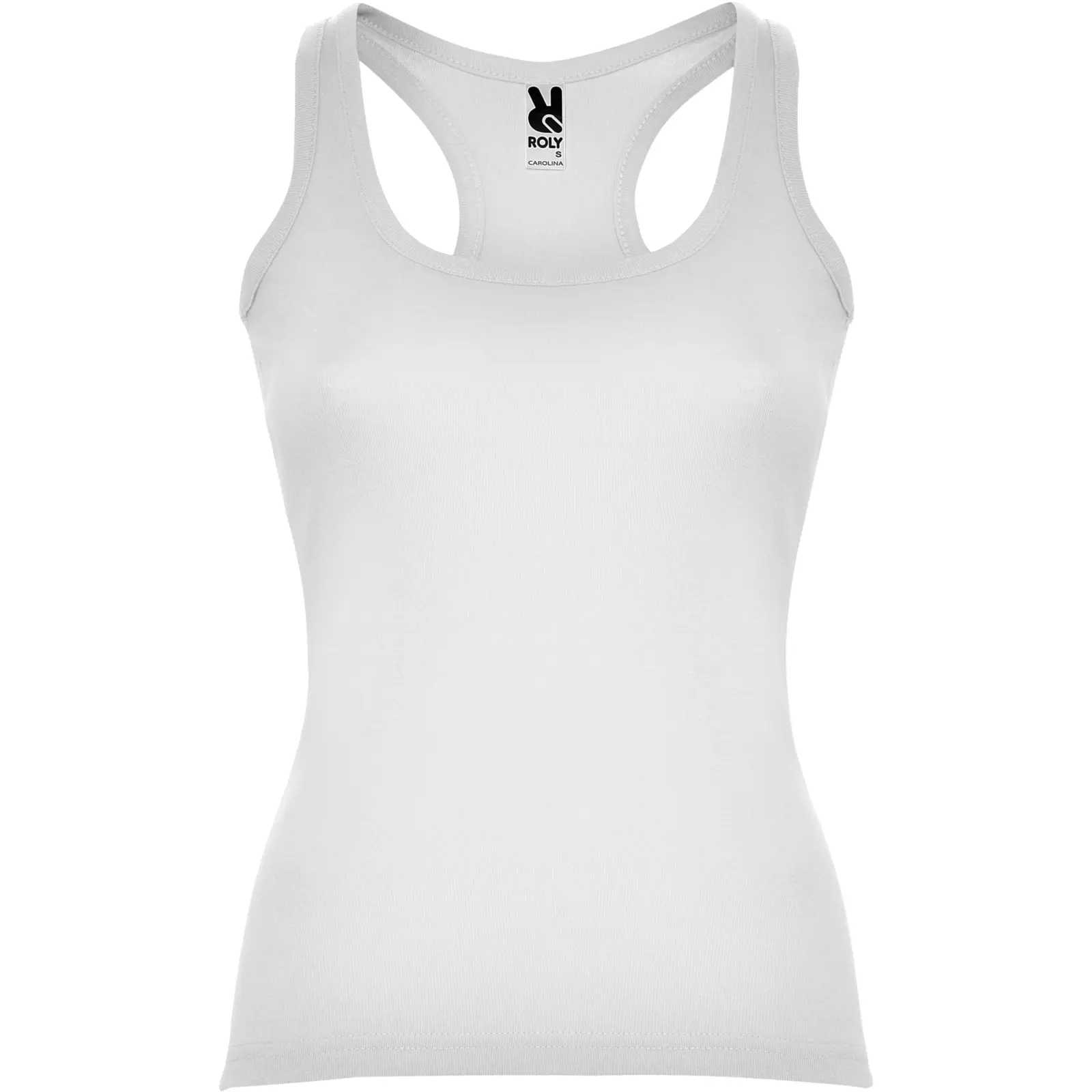 Canotta donna slim fit in 100% cotone 220 g Bianco Canotta donna slim fit in 100% cotone 220 g Bianco