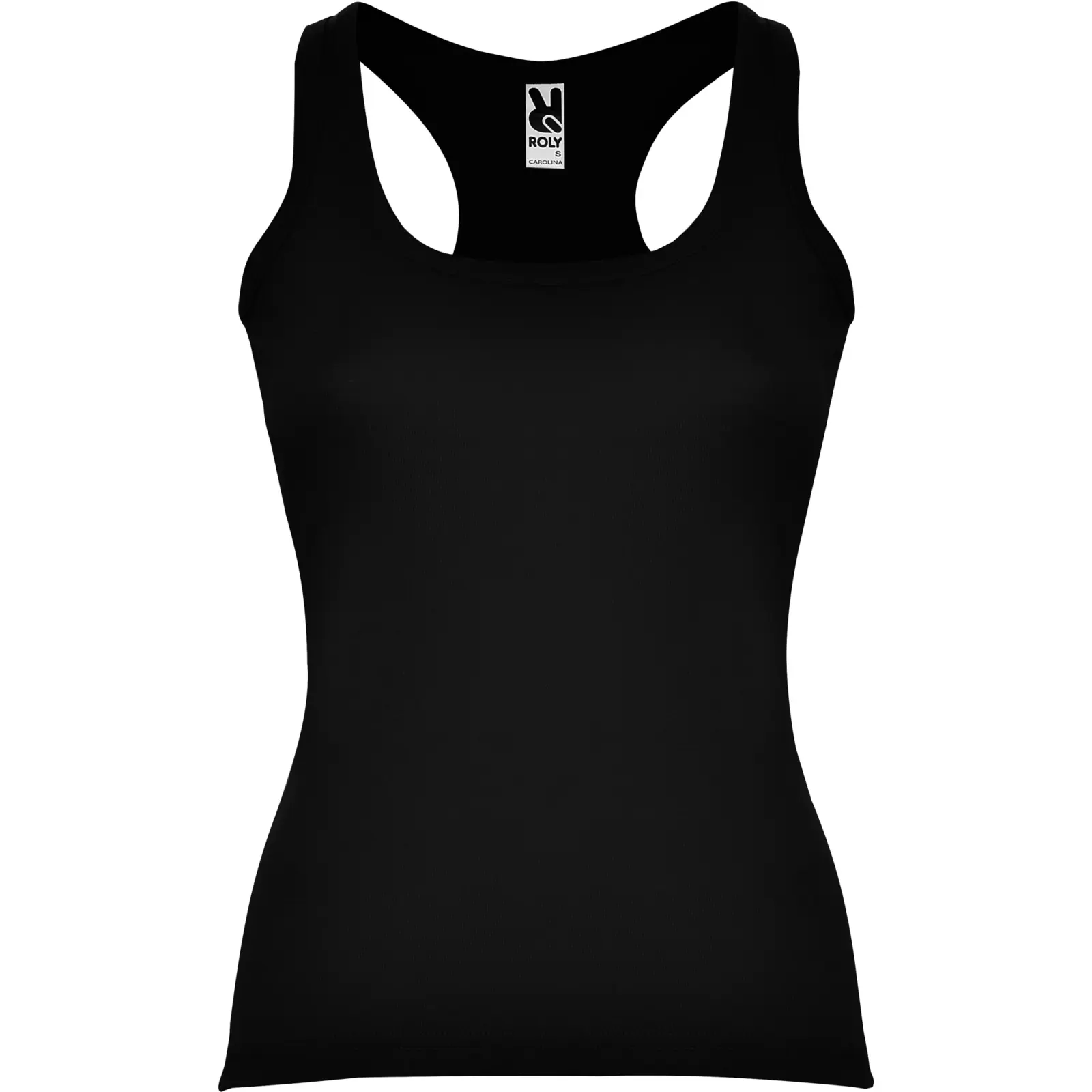 Canotta donna slim fit in 100% cotone 220 g Nero Canotta donna slim fit in 100% cotone 220 g Nero