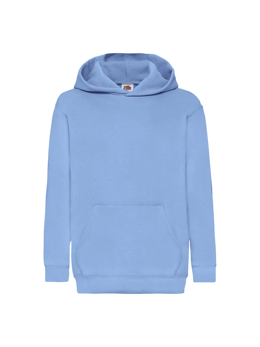 Felpa con cappuccio bambino 280 g Azzurro cielo Felpa con cappuccio bambino 280 g Azzurro cielo