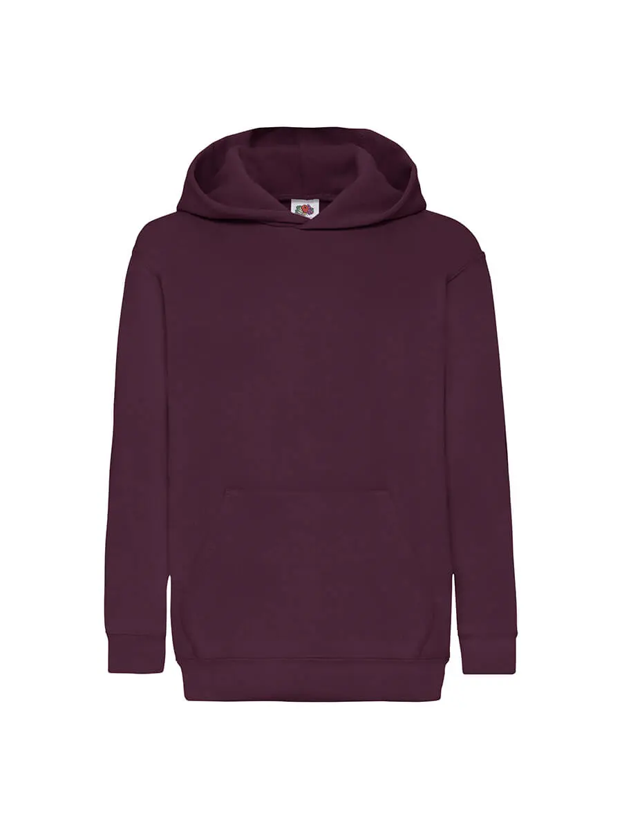 Felpa con cappuccio bambino 280 g Bordeaux Felpa con cappuccio bambino 280 g Bordeaux
