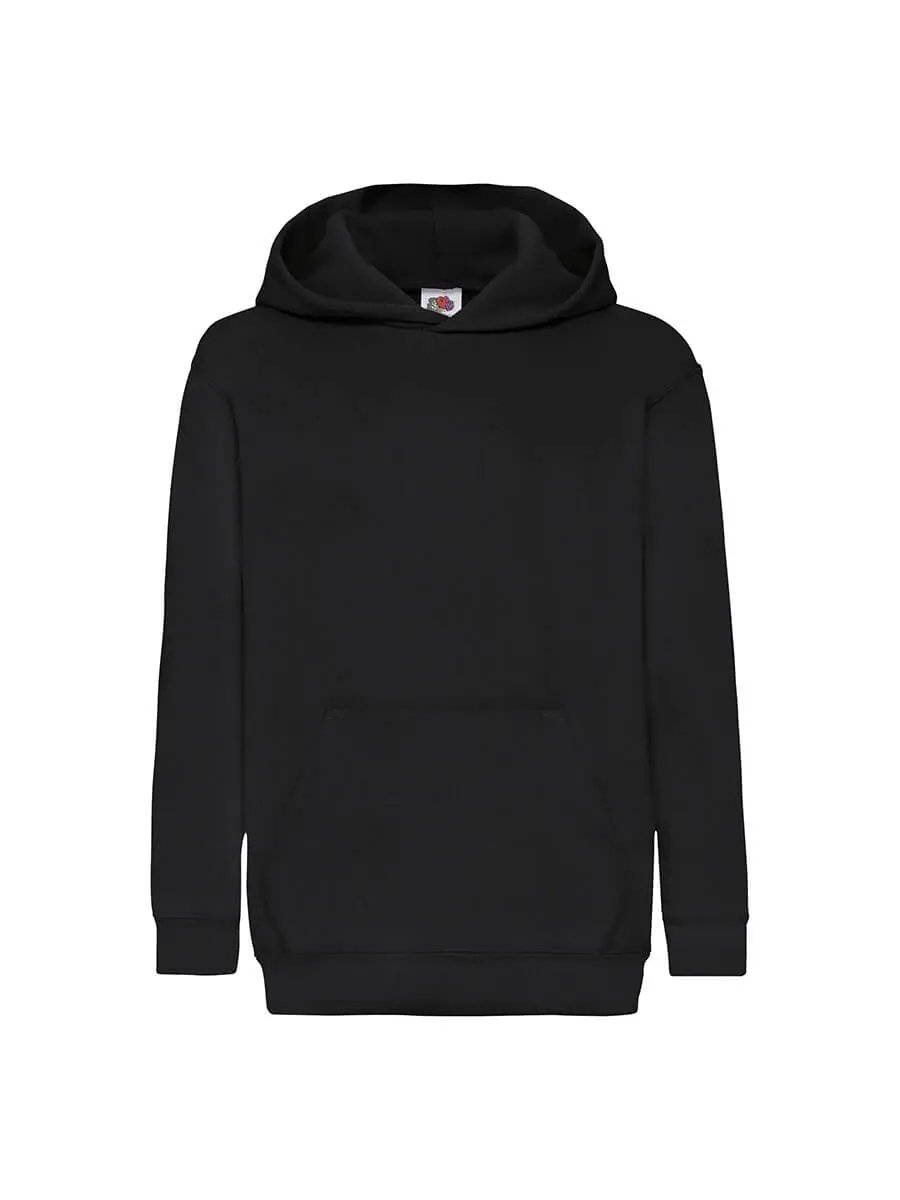 Felpa con cappuccio bambino 280 g Nero Felpa con cappuccio bambino 280 g Nero