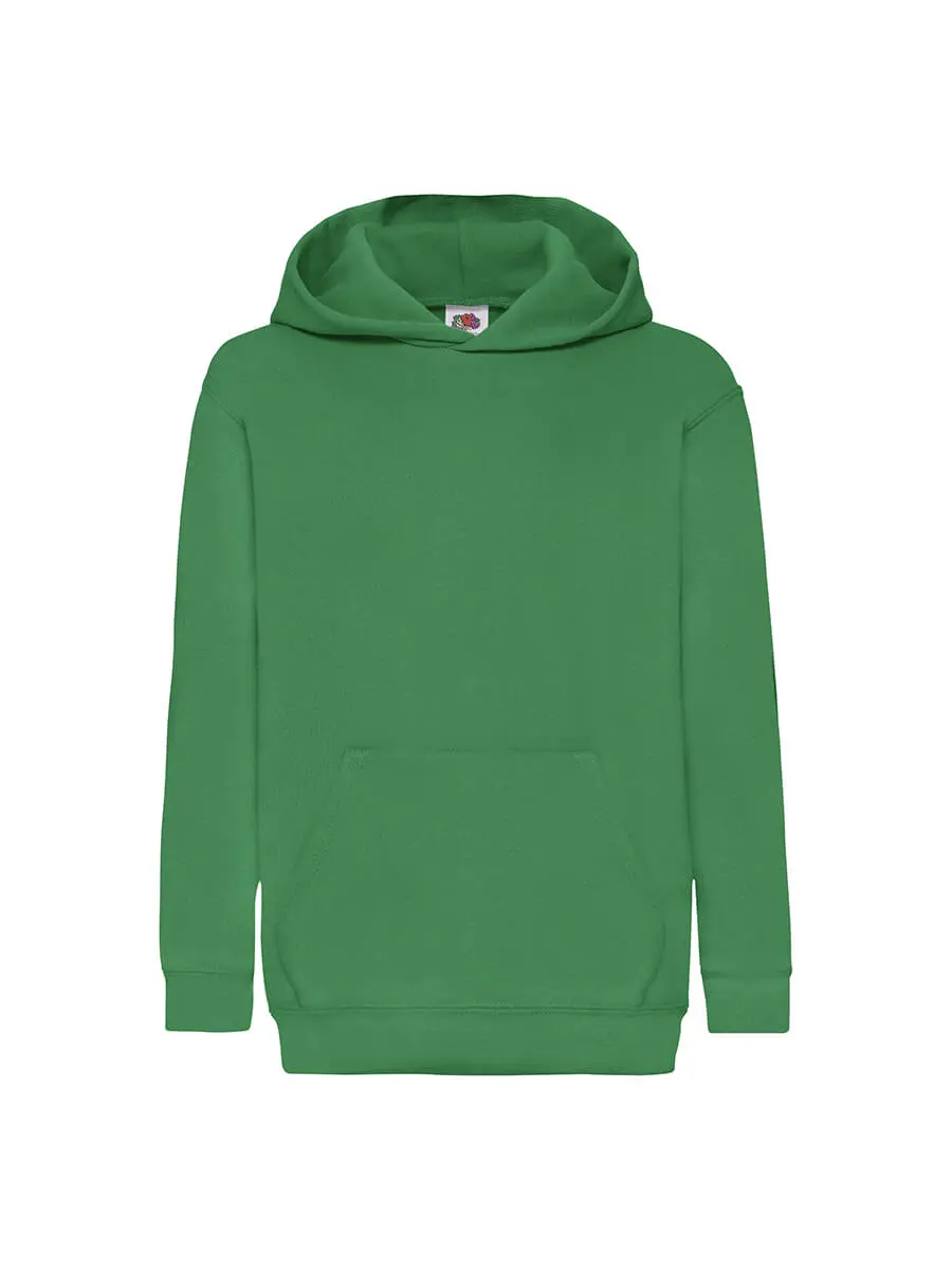 Felpa con cappuccio bambino 280 g Verde prato Felpa con cappuccio bambino 280 g Verde prato