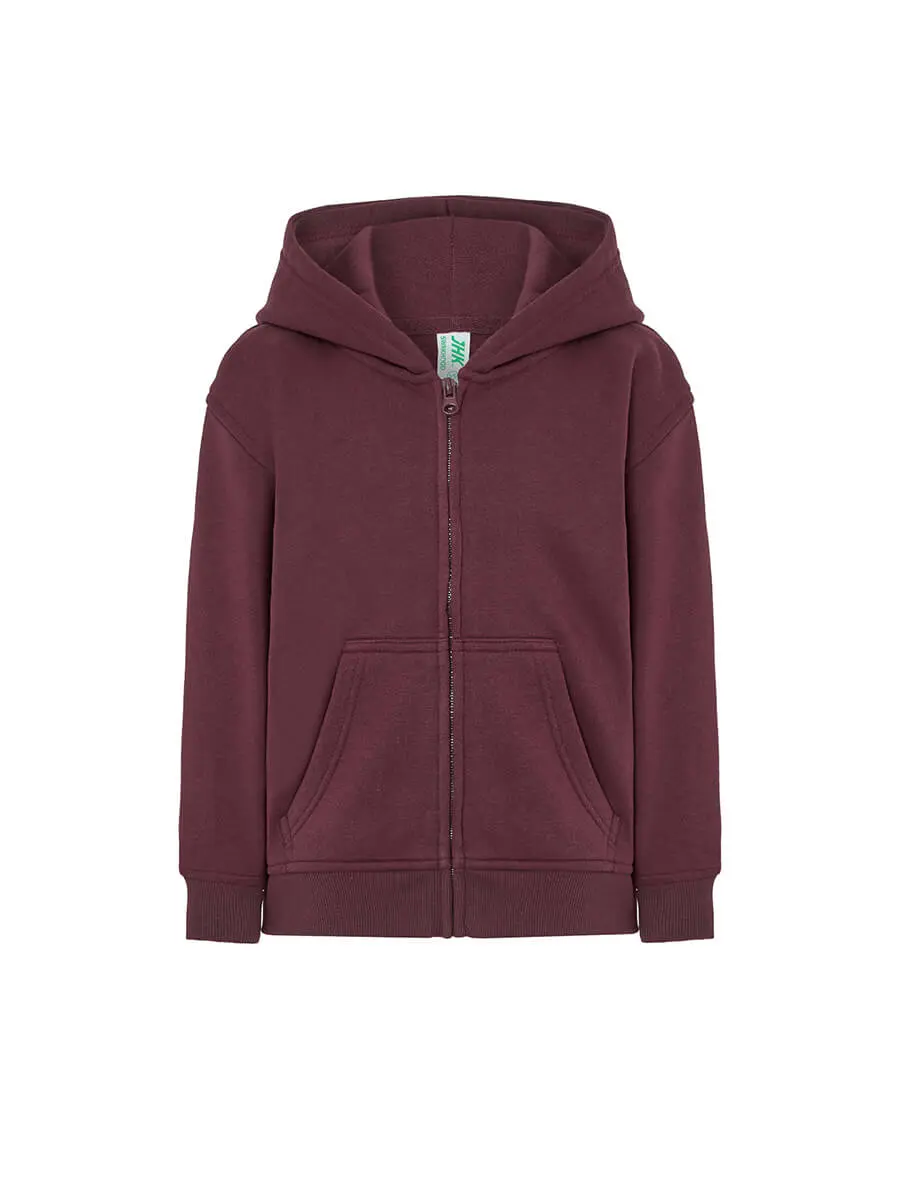 Felpa con cappuccio bambino 290 g Bordeaux Felpa con cappuccio bambino 290 g Bordeaux