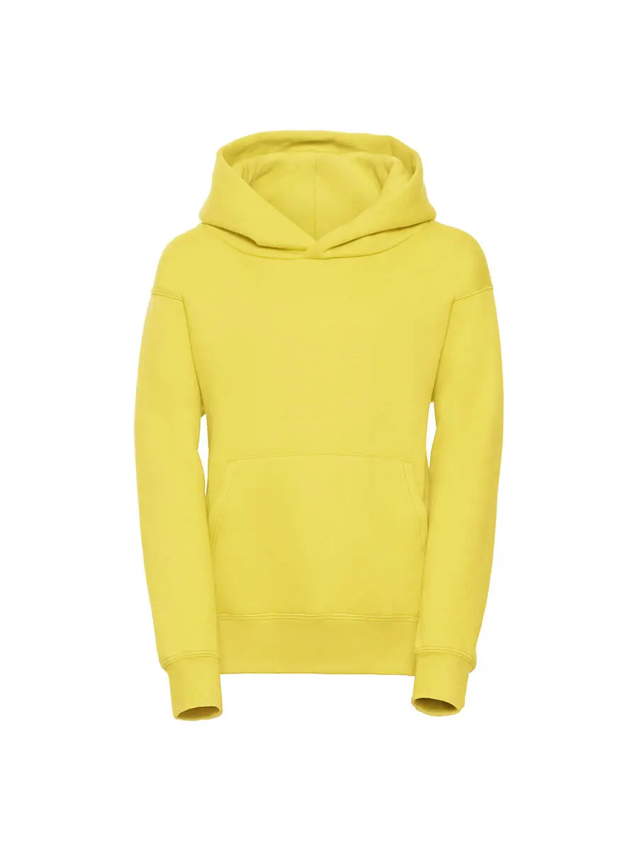 Felpa con cappuccio bambino 295 g Giallo Felpa con cappuccio bambino 295 g Giallo