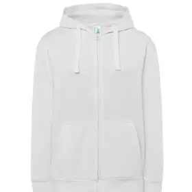 Felpa con cappuccio donna 240 g Bianco