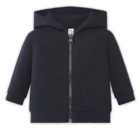 Felpa con cappuccio neonato 260 g Blu navy