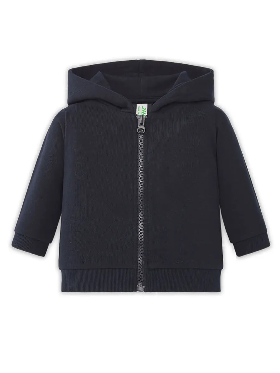 Felpa con cappuccio neonato 260 g Blu navy Felpa con cappuccio neonato 260 g Blu navy
