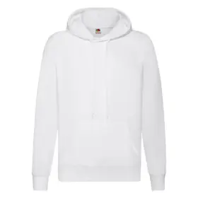 Felpa con cappuccio unisex 240 g Bianco