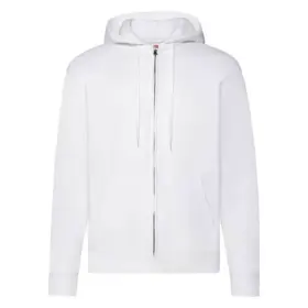 Felpa con cappuccio unisex 280 g Bianco