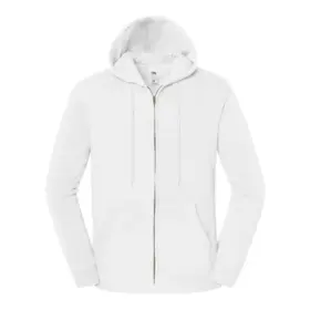 Felpa con cappuccio unisex 300 g Bianco