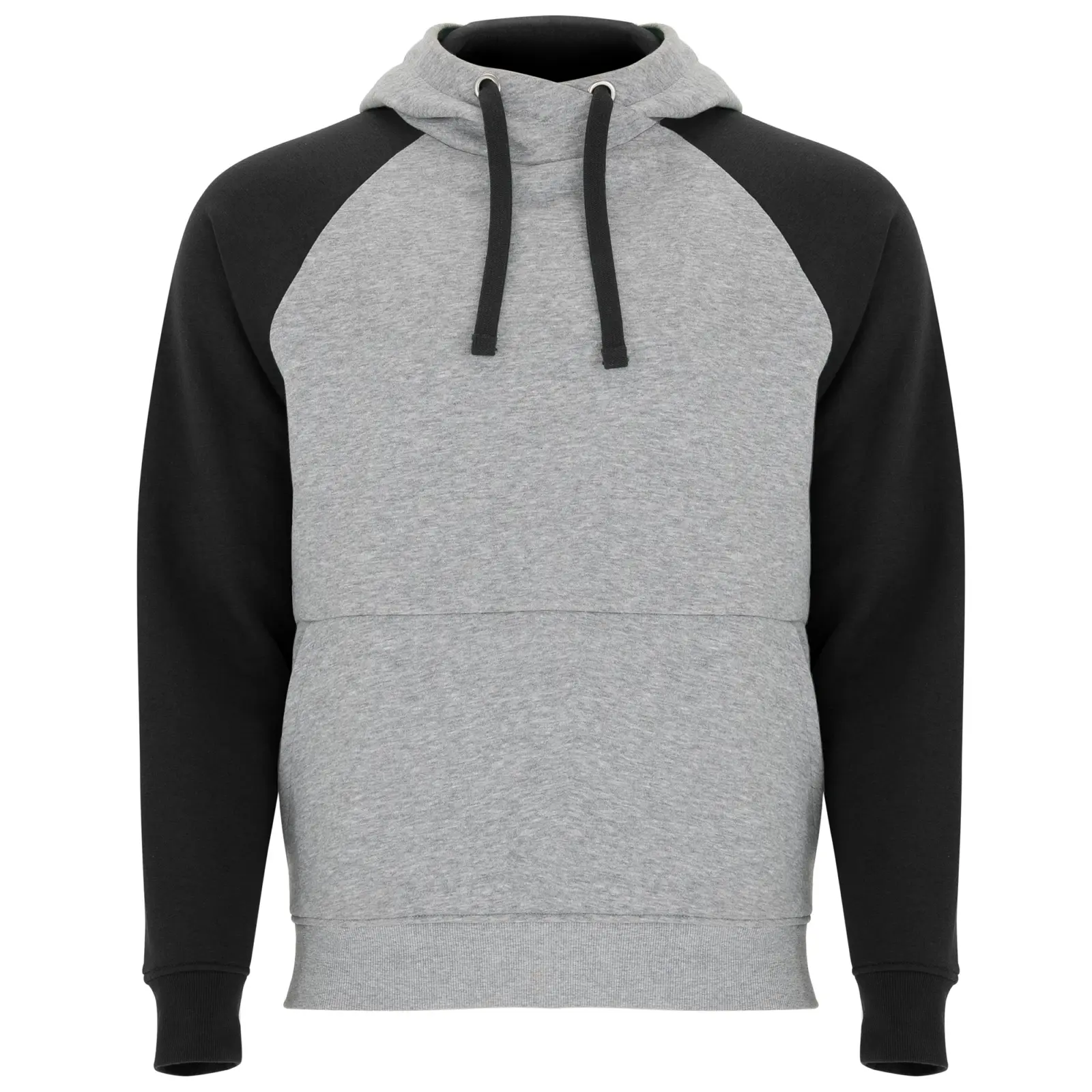 Felpa con cappuccio unisex in 100% cotone 280 g Grigio melange/Nero Felpa con cappuccio unisex in 100% cotone 280 g Grigio melange/Nero
