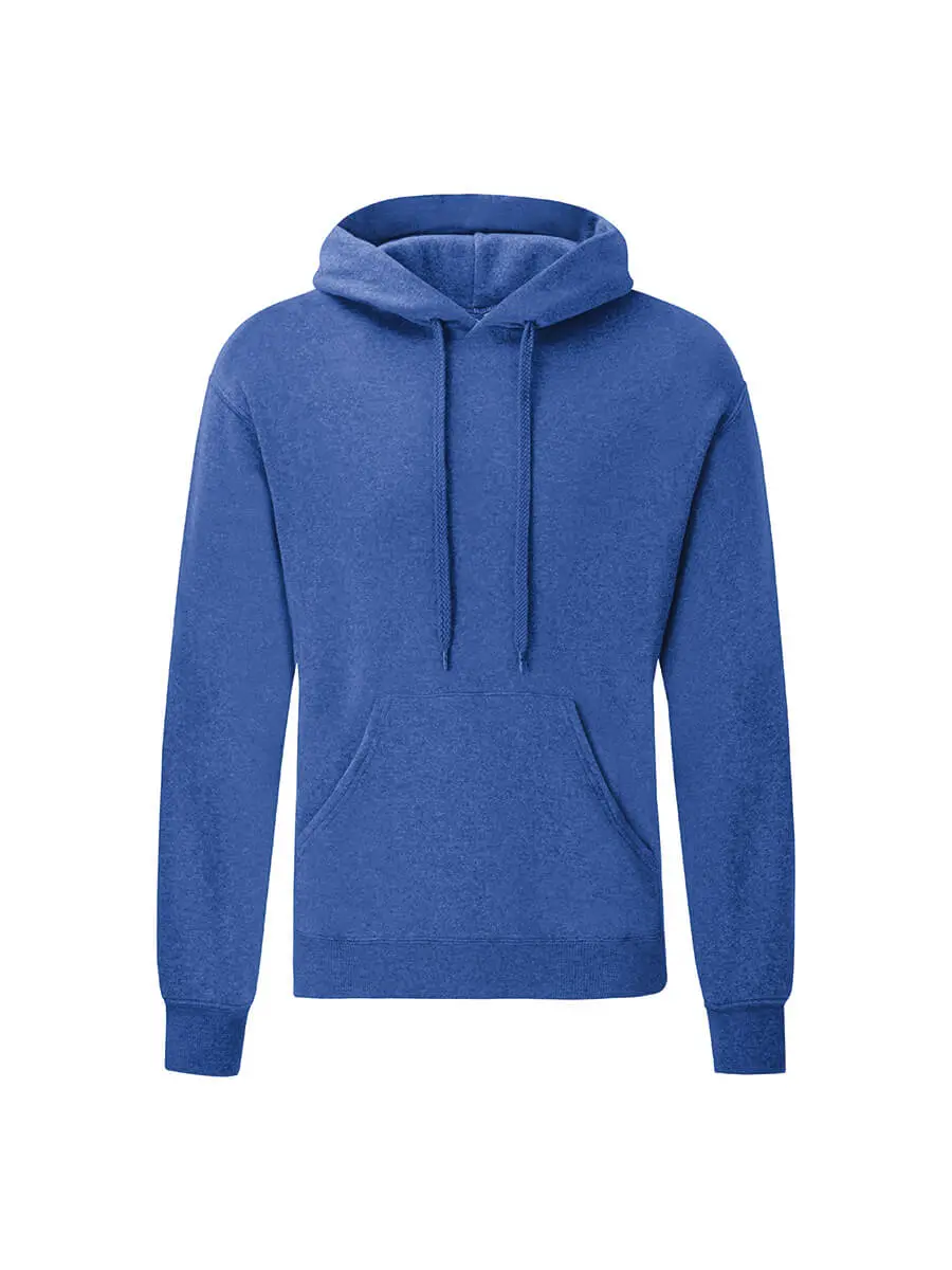 Felpa con cappuccio uomo 280 g Blu royal melange Felpa con cappuccio uomo 280 g Blu royal melange