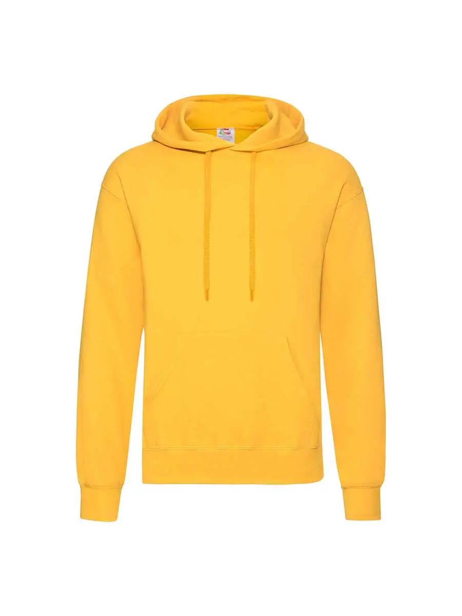 Felpa con cappuccio uomo 280 g Giallo oro Felpa con cappuccio uomo 280 g Giallo oro