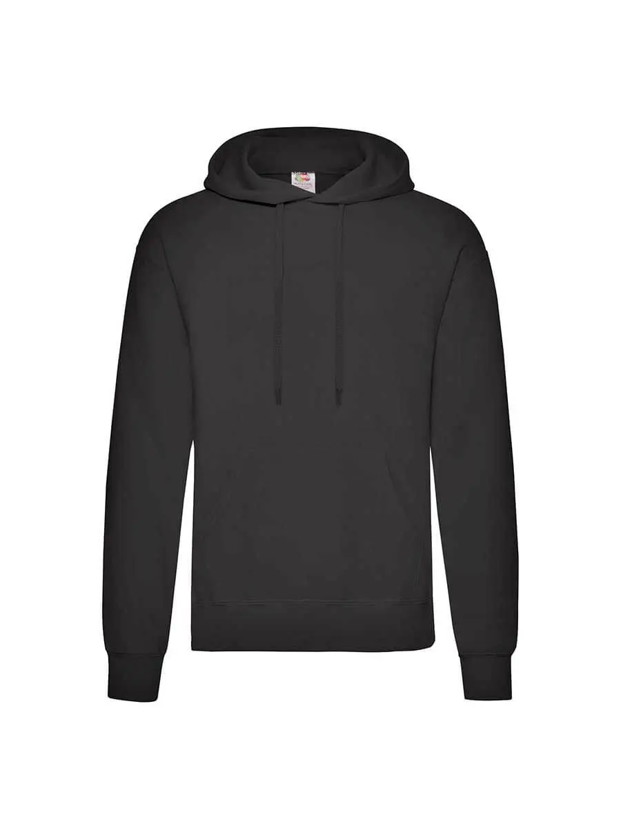 Felpa con cappuccio uomo 280 g Nero Felpa con cappuccio uomo 280 g Nero